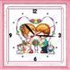 Набір для вишивання Идейка G025 35*35см 14СТ Годинник Дитячі серця