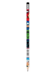 Карандаш чернографитный простой Yes с ластиком Marvel Avengers 1шт 280611