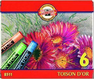 Пастель сухая KOH-I-NOOR Toison Dor набор 6шт. 8511