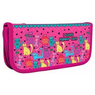 Пенал пластиковый 1 отделение без наполнения Cool For School CF32004-07 Funny Cats