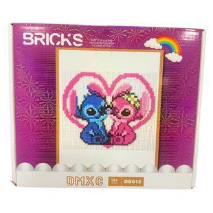 Конструктор - мозаїка Blocks Bricks DMXC Стіч та Ангел, кор. 29*24,5*4см, 714 дет DB-012