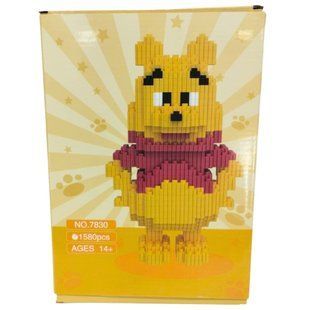 Конструктор 3D Magic Blocks Вінні Пух кор.24см 1580 деталей №7830