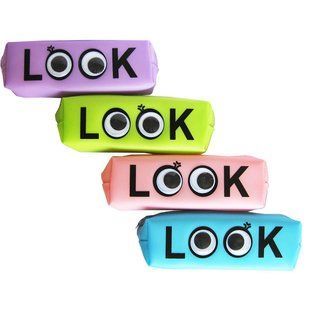 Пенал Look силиконовый, Глазки 19,5*6*4,2см 8031