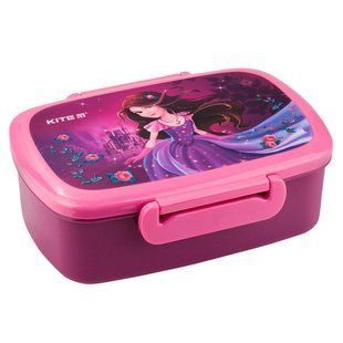 Школьный ланчбокс Kite мод 163 с ложкой и вилкой K19-163-1 Princess