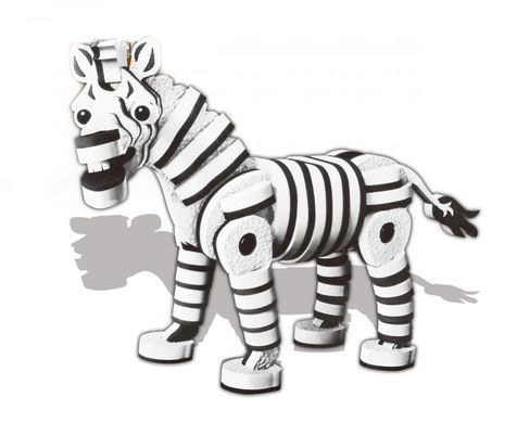 Конструктор SenYan Toys мягкий Зебра SY1006
