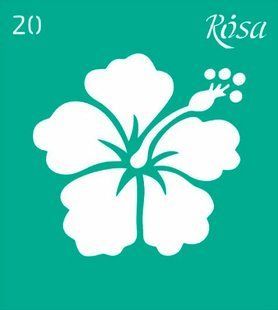 Трафарет самоклейка многоразовый 9*10см Rosa Talent №20 3625120
