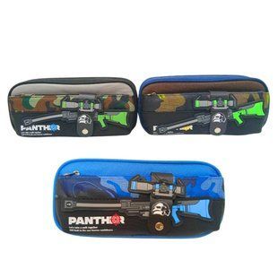 Пенал текстильный Лидер 20*9*6,5см, Panther микс №5843