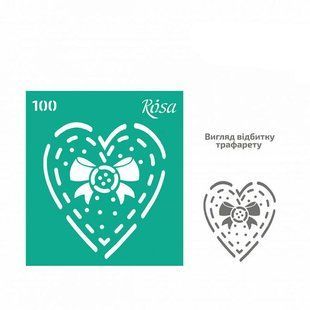 Трафарет самоклейка многоразовый 9*10см Rosa Talent №100 серия Love 3625169
