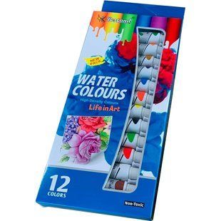 Краски акварельные набор 12 цв. Bertand в тубах по 12мл Water Colours DC-W1212/B-9112W