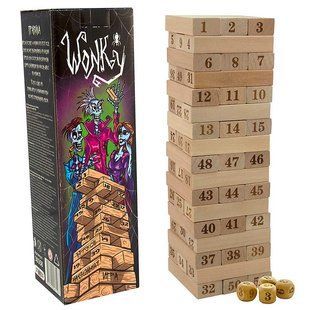 Гра настільна Strateg 30358 Wonky (джанга)
