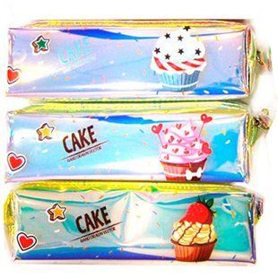 Косметичка-пенал Лидер силіконовий 20,5*5,5*4см, Cake мікс №680