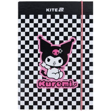 Папка для тетрадей B5 KITE мод 210 плотный картон на резинке Kuromi HK25-210-3