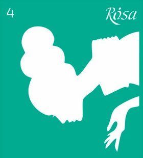 Трафарет самоклейка многоразовый 9*10см Rosa Talent №4 3625104