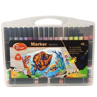 Маркер SketchMarker Jongdi для паперу набір 48шт тригранні 8299-48 пласт. бокс
