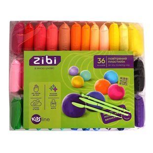 Повітряний пластилін 36кол. ZiBi зі стеком 10г Kids Line ZB.6298