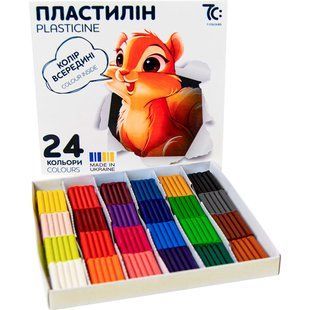 Пластилін 24кол 7С 192гр 7С32401
