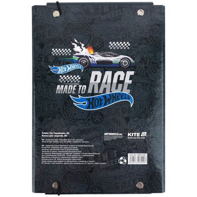 Папка для тетрадей B5 KITE мод 210 плотный картон на резинке Hot Wheels HW25-210-1