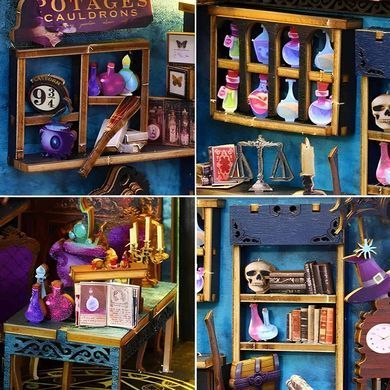 Конструктор Румбокс Кукольный домик Diy Book Nook Бук Нук JTSL-09-B Магический магазин Magic Market