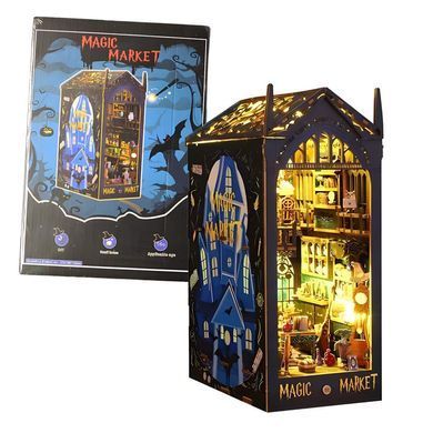 Конструктор Румбокс Кукольный домик Diy Book Nook Бук Нук JTSL-09-B Магический магазин Magic Market