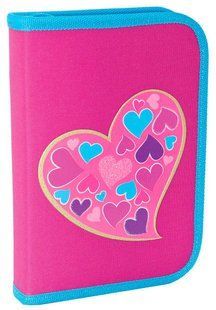 Пенал 1 отделение с 1 отворотом 1 Вересня Heart to heart 531415
