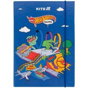 Папка для зошитів B5 Kite мод 210 картонна на гумці Hot Wheels HW25-210-2