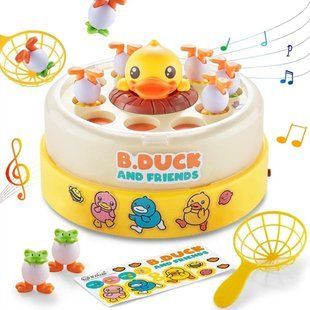 Гра інтерактивна музична рухома+сачок B.Duck and friends Качечка та друзі BD-2506