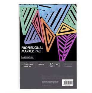 Альбом для маркерів А4 30арк 120г/м2 Art Nation MarkerPad MKA430120