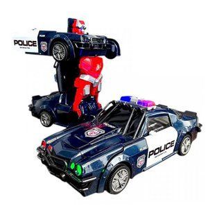 Игрушка машинка Variant Police Car Робот - трансформер 24см с музыкой и светом (на бат.) №FW338-6A