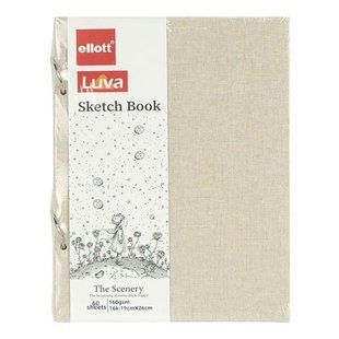 Блокнот для графики скетчбук кольца Classic 19*26см 60л 160г/м Ellot 005-16KCLB