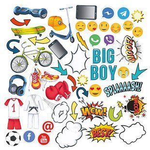 Набір карток - картинок для декору Фабрика Декору 02062 Cool Teens