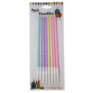 Свечи-набор для торта Party Candles 8 свечей по 15см 031642