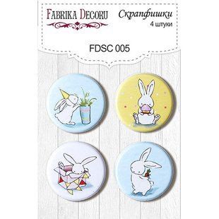 Скрапфишки Д-25см Фабрика Декору 4шт набор №005 FDSC-005