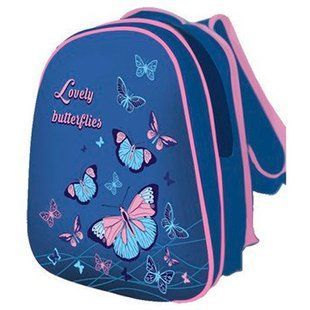 Рюкзак (ранець) м'який Kidis 13752 Lovely Butterflies твердий спереду 39*30*18см