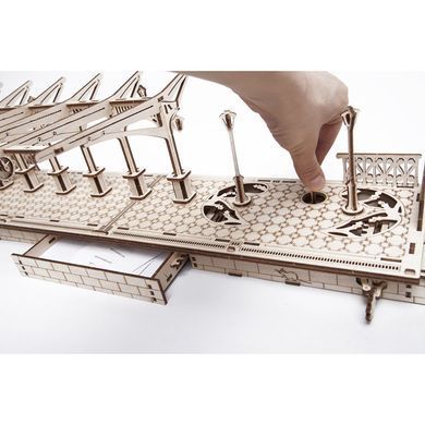 Деревянная сборная механическая 3D модель Ugears Перрон 70013