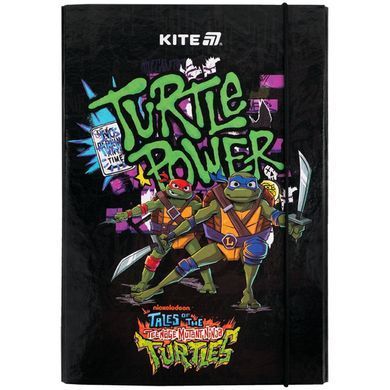 Папка для зошитів B5 Kite мод 210 картонна на гумці Ninja Turtles NT25-210