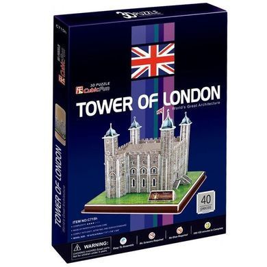 Конструктор 3D CubicFun Лондонський Тауер C715h