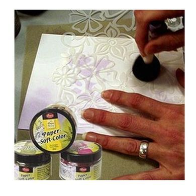 Краска для тонировки бумаги VIVA Paper-soft-color 75мл VV-119030***, Голубой