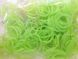 Резинки для плетения Rainbow Loom 300шт. однотонные полупрозрачные Зеленые 1915 +крючок