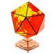 Деревянная сборная механическая 3D модель EVA Eco-Wood-ArtI COSAHEDRAL GLOBE (red) 001393