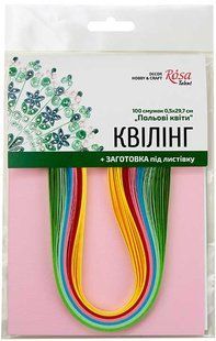 Набор для квиллинга №6 Полевые цветы, 6 цв., 0,5см, дл. 29,7см, 80г/м2 53704923