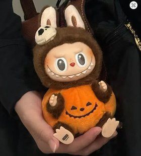Іграшка фігурка-брелок Лабубу Pumpkin Monster Halloween колекційна Limited Edition 15см WY-386