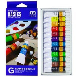 Гуаш Basics набір 12кол. по 12мл, EG1212C-2