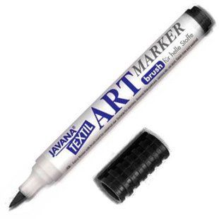 Маркер KREUL для ткани Черный с кисточным наконечником KR-90618