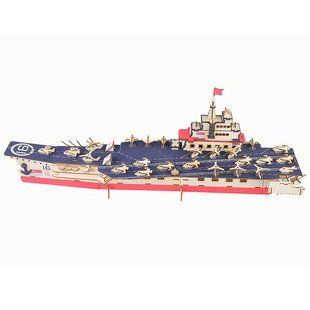 Модель 3D дерев'янна сборна WoodCraft XA-G035H Корабель-1 21*34*3см