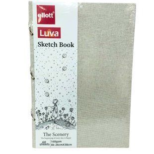 Блокнот для графики скетчбук кольца Classic 26*38см 60л 160г/м Ellot 005-8KCLBZ