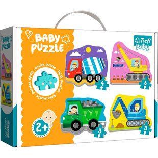 Пазли Trefl 4в1 Baby classic 36072 Будівельні транспортні засоби