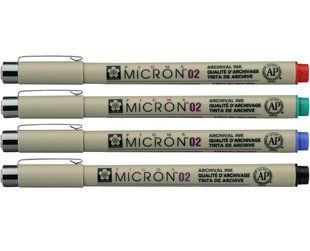 Ручка капиллярная PIGMA Micron линер Sakura 0,3мм XSDK02#**, Зелёный