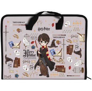 Портфель А4 KITE мод 202 Harry Potter пластик на блискавці HP23-202