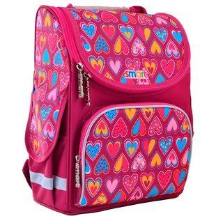 Ранець каркасний 1Вересня Yes Smart 555920 Hearts Style PG-11 34*26*14см