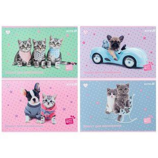 Альбом для рисования А4 12л Kite мод.241 Studio Pets SP25-241